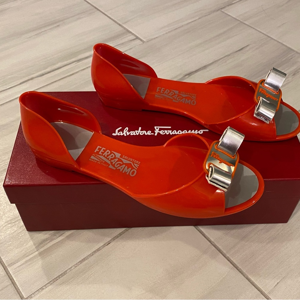 Salvatore Ferragamo jelly flats size 8 - Picture 2 of 5